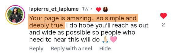 lapierre_et_laplume: Your page is amazing.. so simple and deeply true